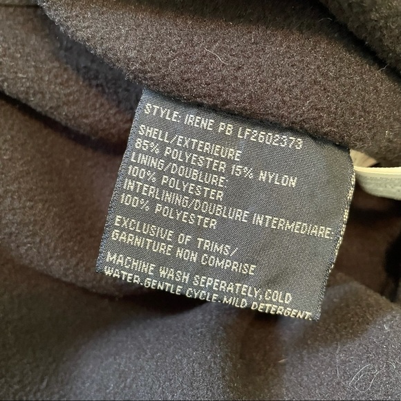 LONDON Fog Red & Black Warm Hooded Coat Medium petite - Picture 6 of 8